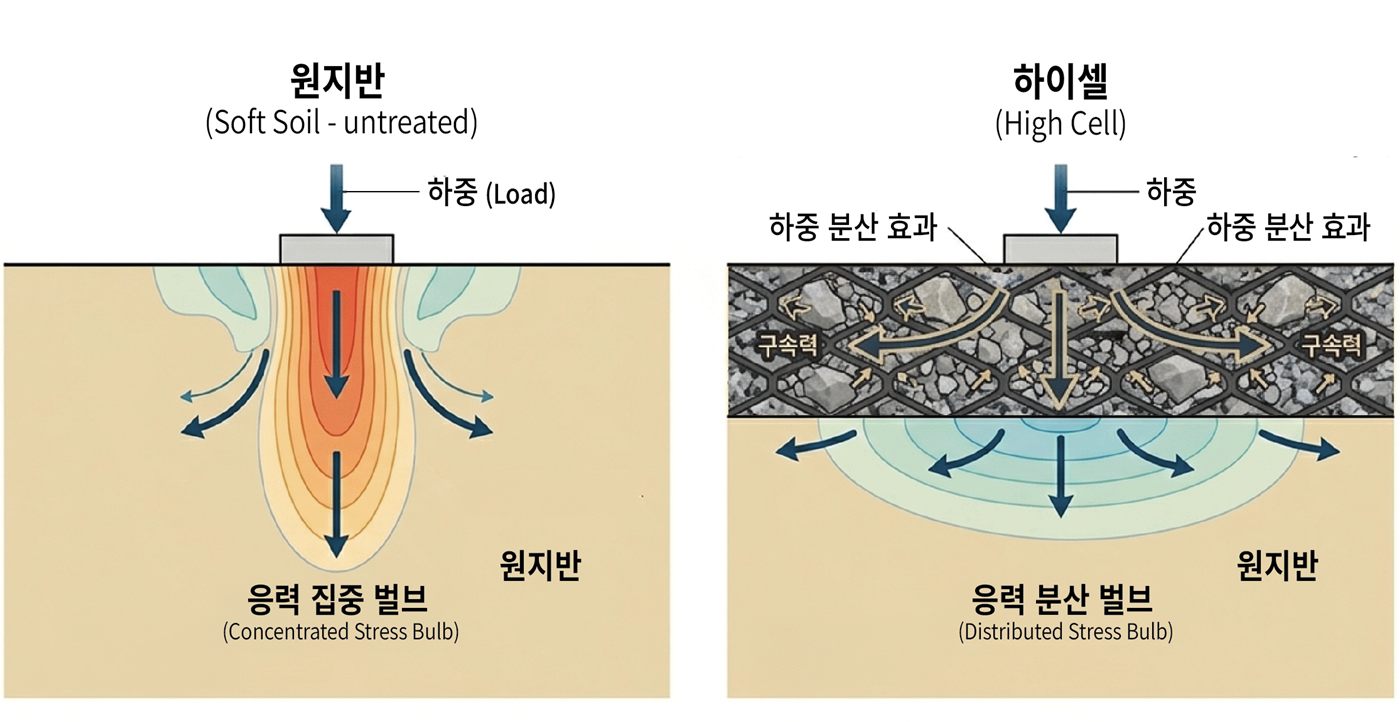 하이셀 공법 원리 일러스트